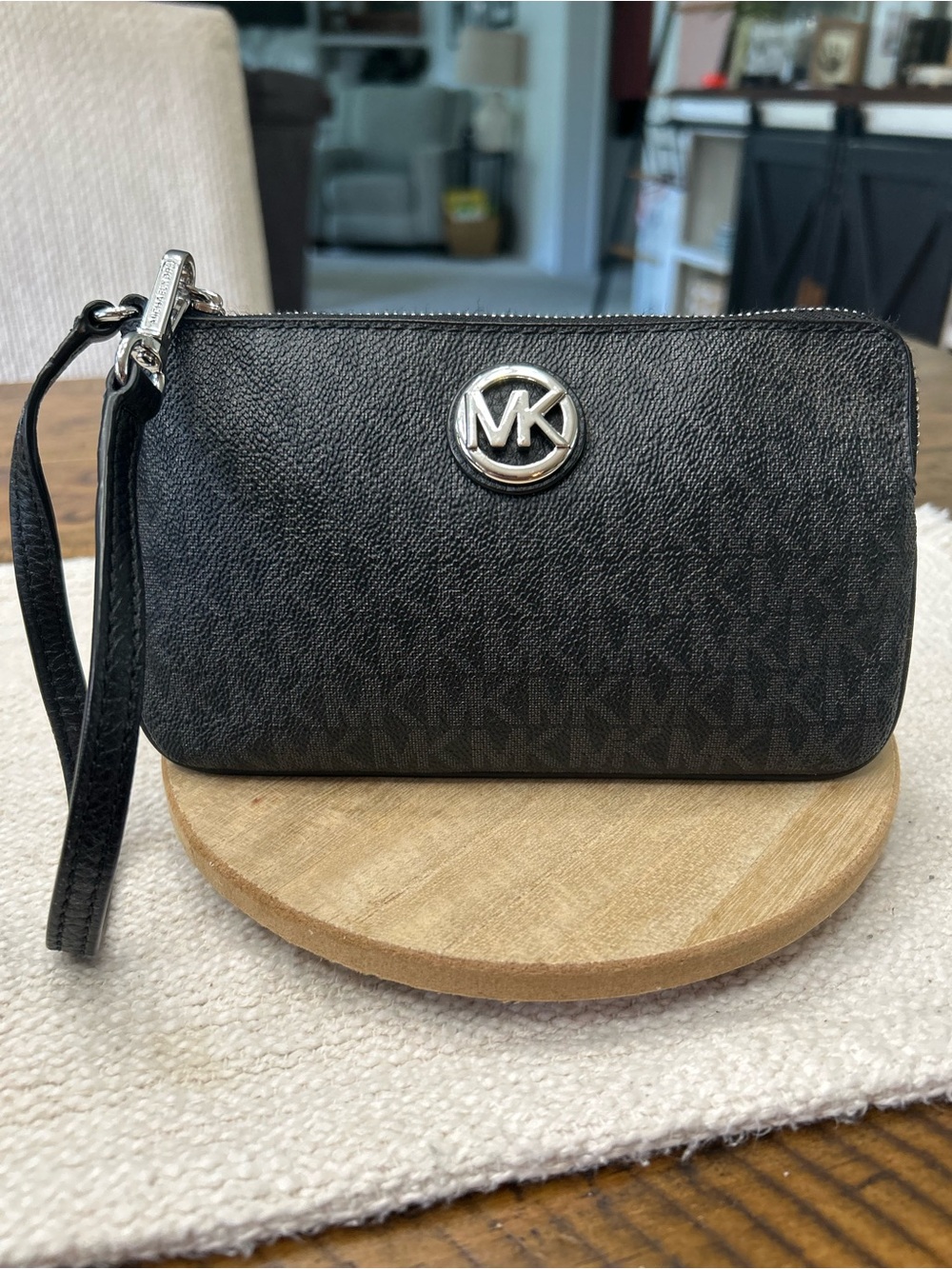 Michael Kors Black Signature MK Wristlet